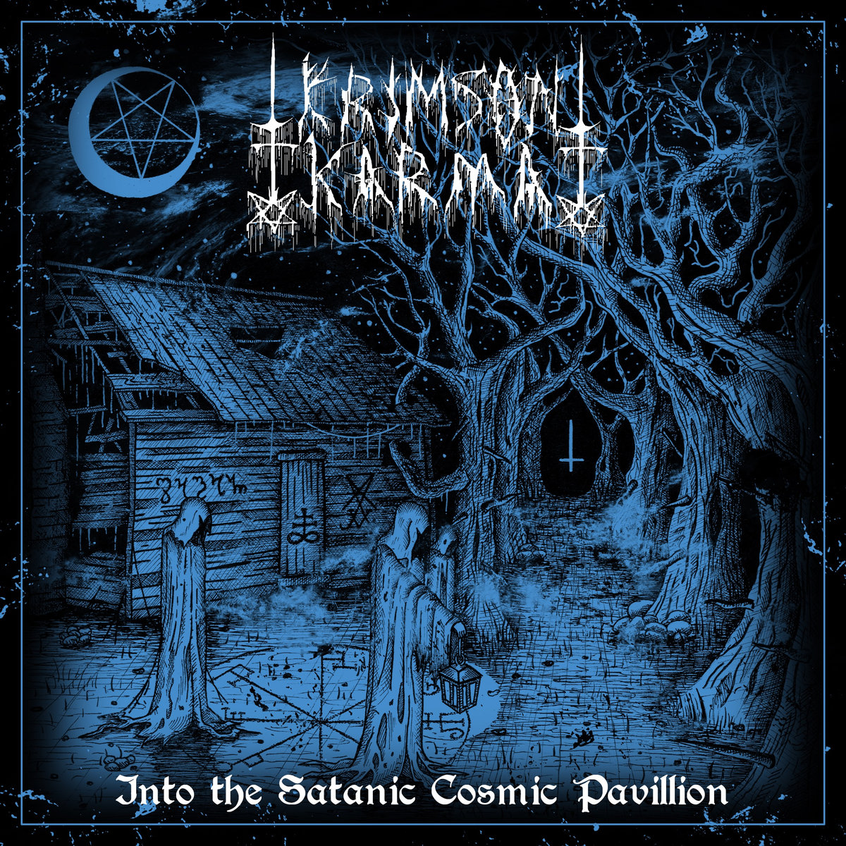 Krimson Karma, Into the Satanic Cosmic Pavilion, cover, melodic black metal, Omaha, big HEAD records